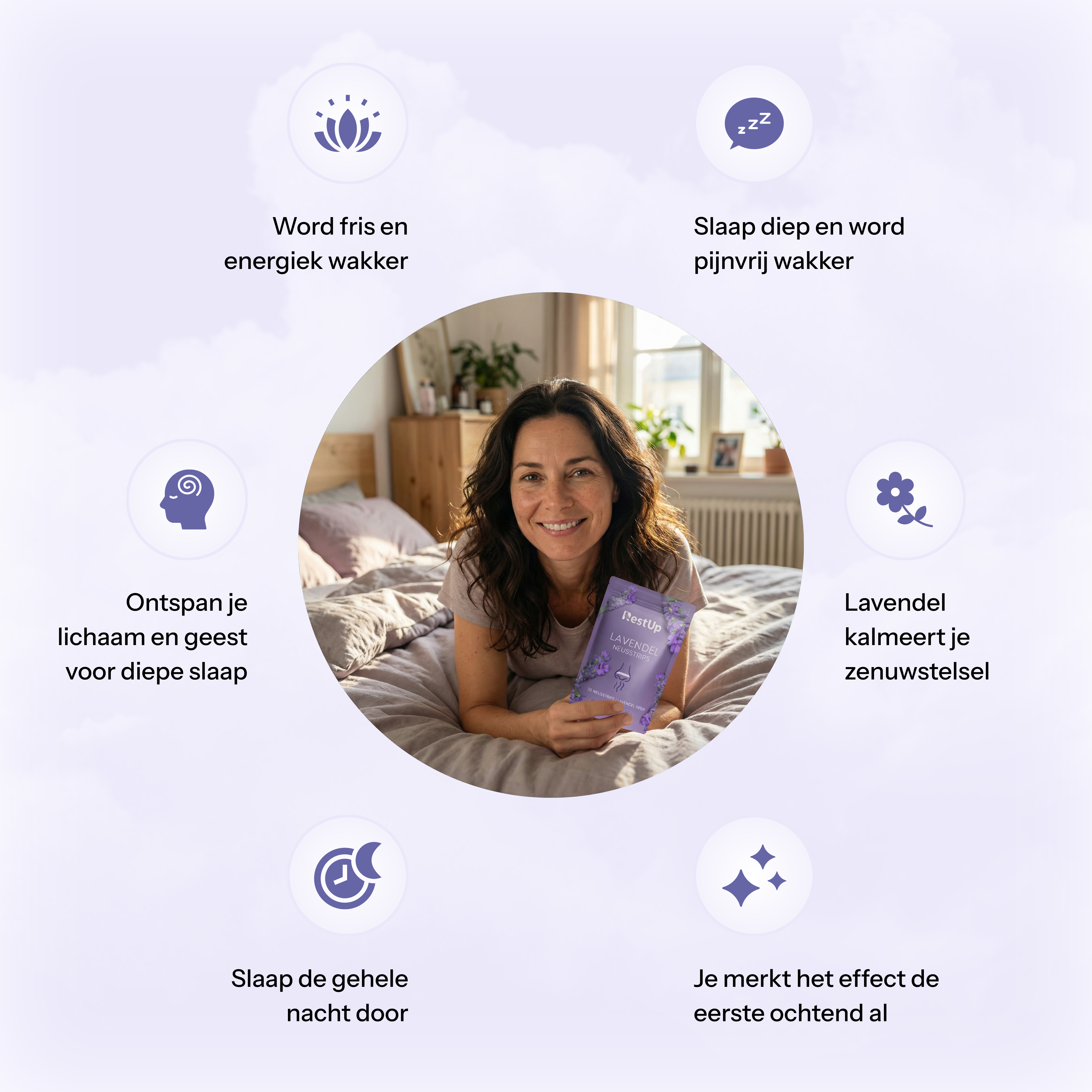 Lavendel Neusstrips voor Kaakpijn