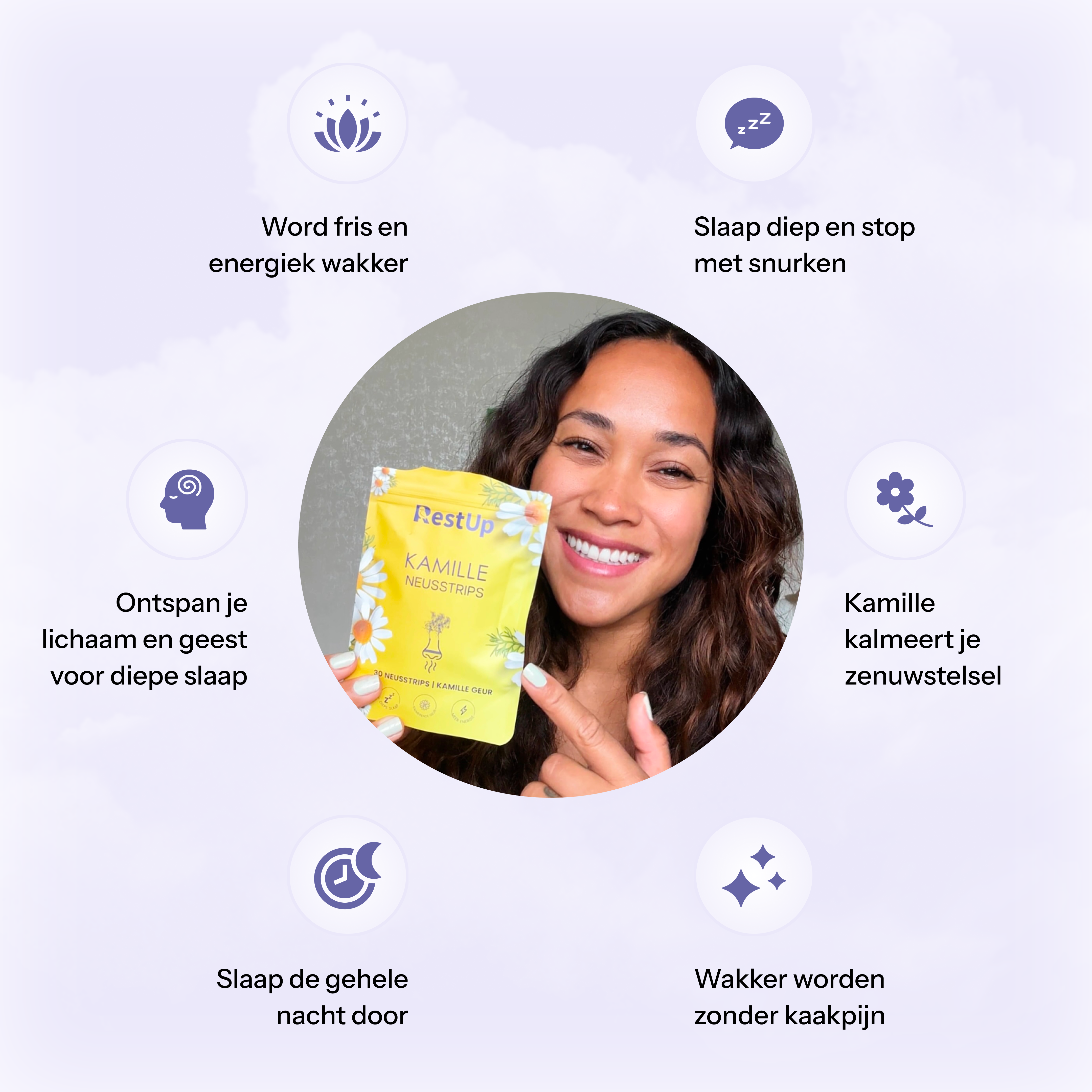 Kamille Neusstrips voor Kaakpijn