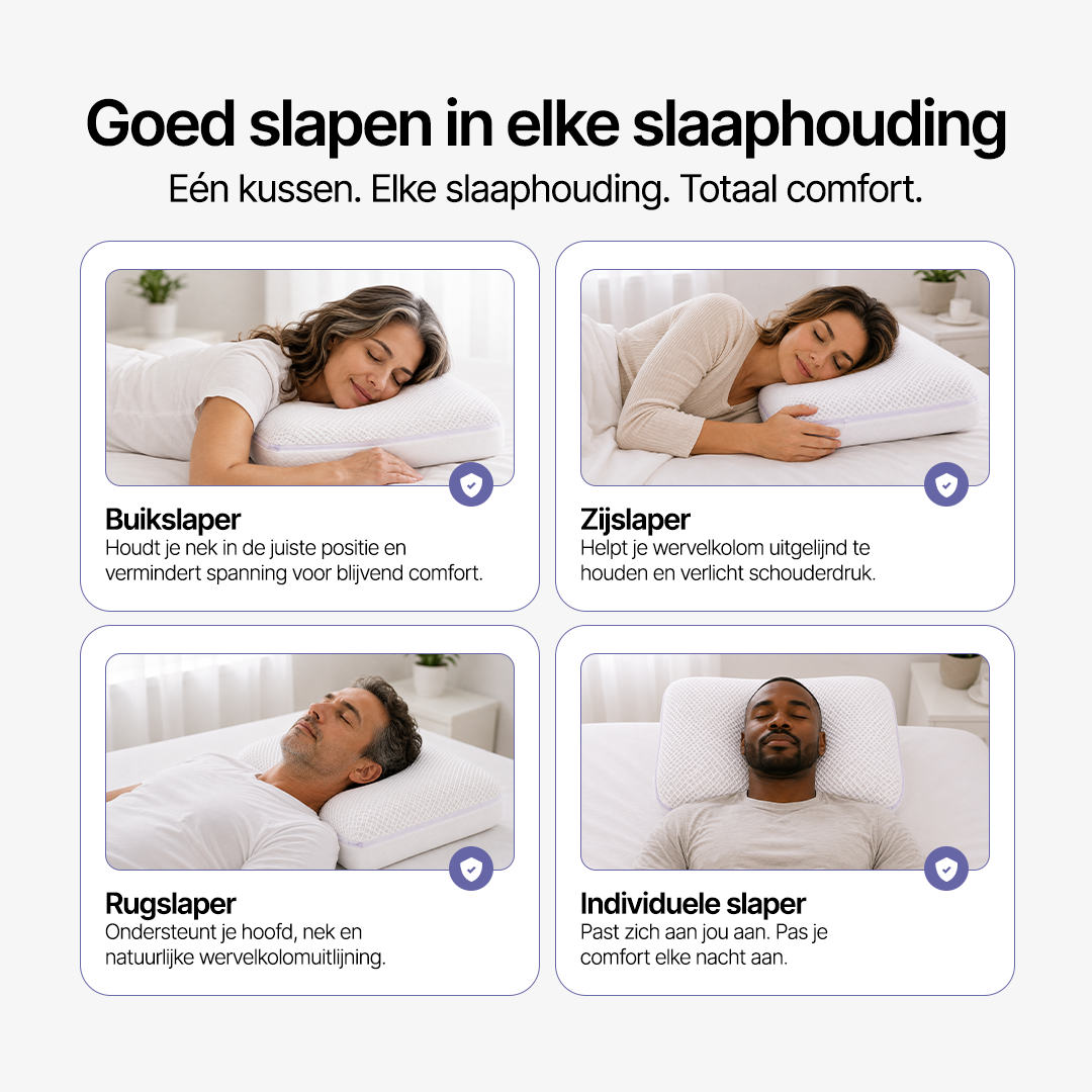 Goed slapen in elke slaaphouding: buikslaper, zijslaper, rugslaper en individuele slaper