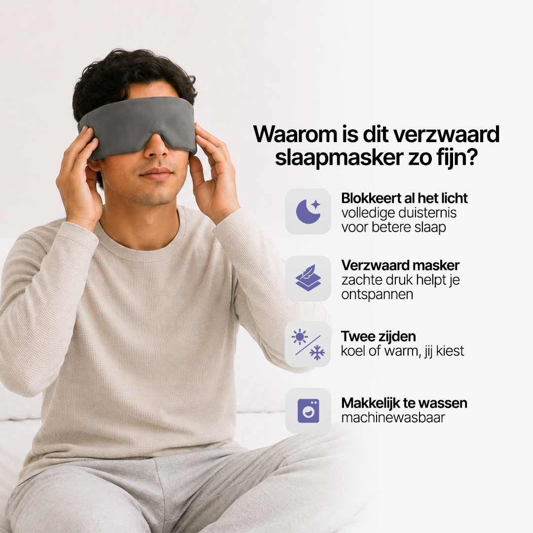 Verzwaard Slaapmasker - 1+1 GRATIS