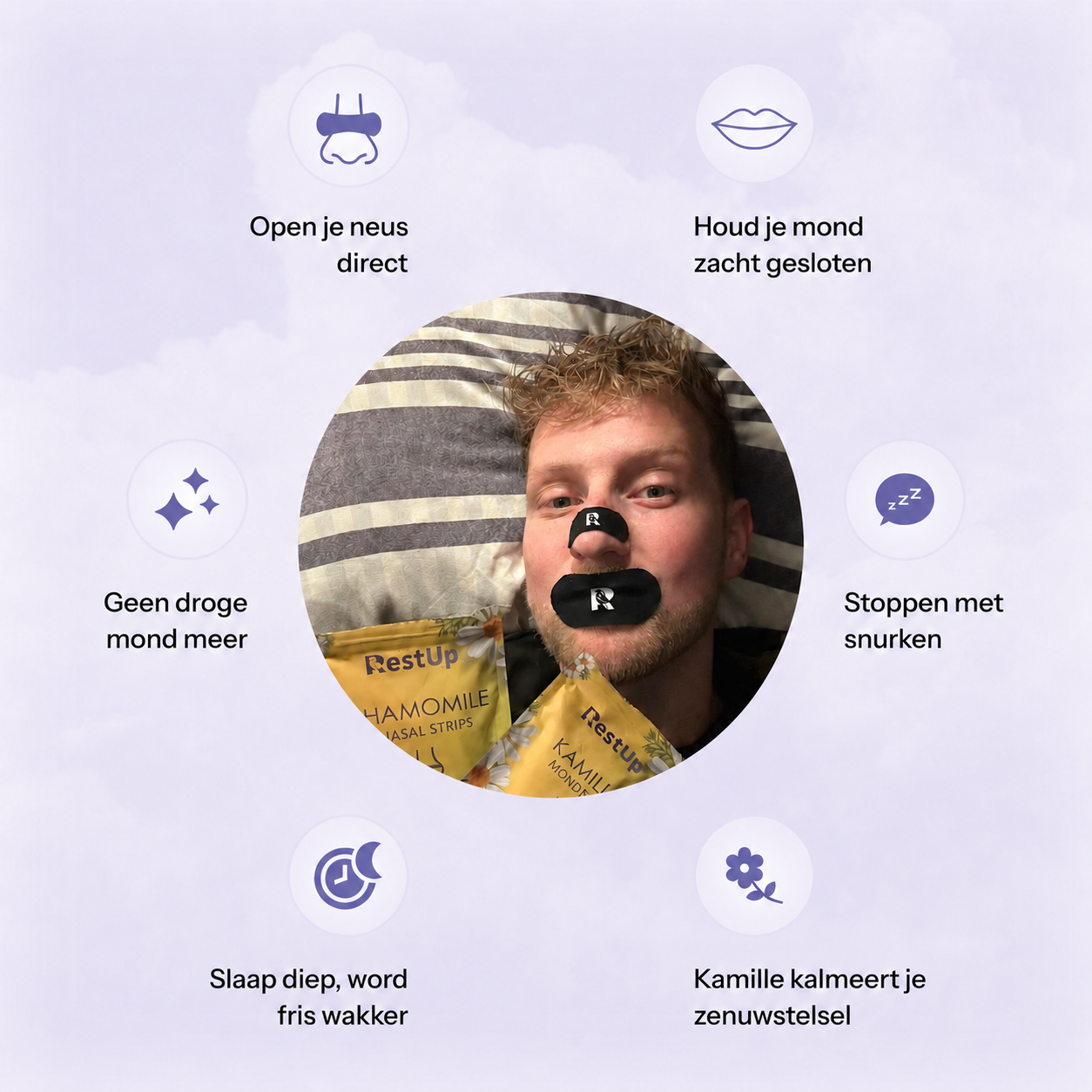 Kamille Bundel | Mondtape & Neusstrips
