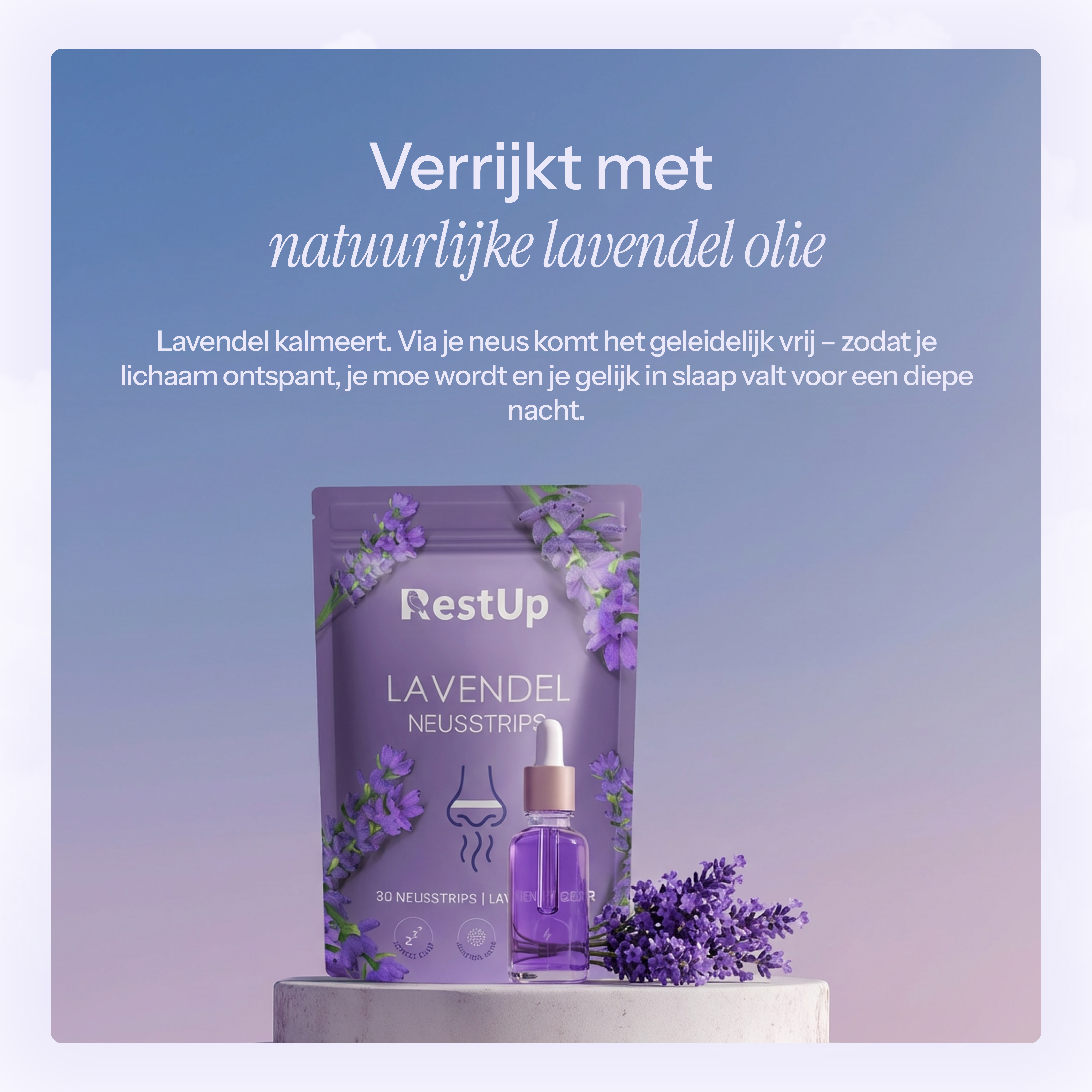 Lavendel Neusstrips voor Kaakpijn