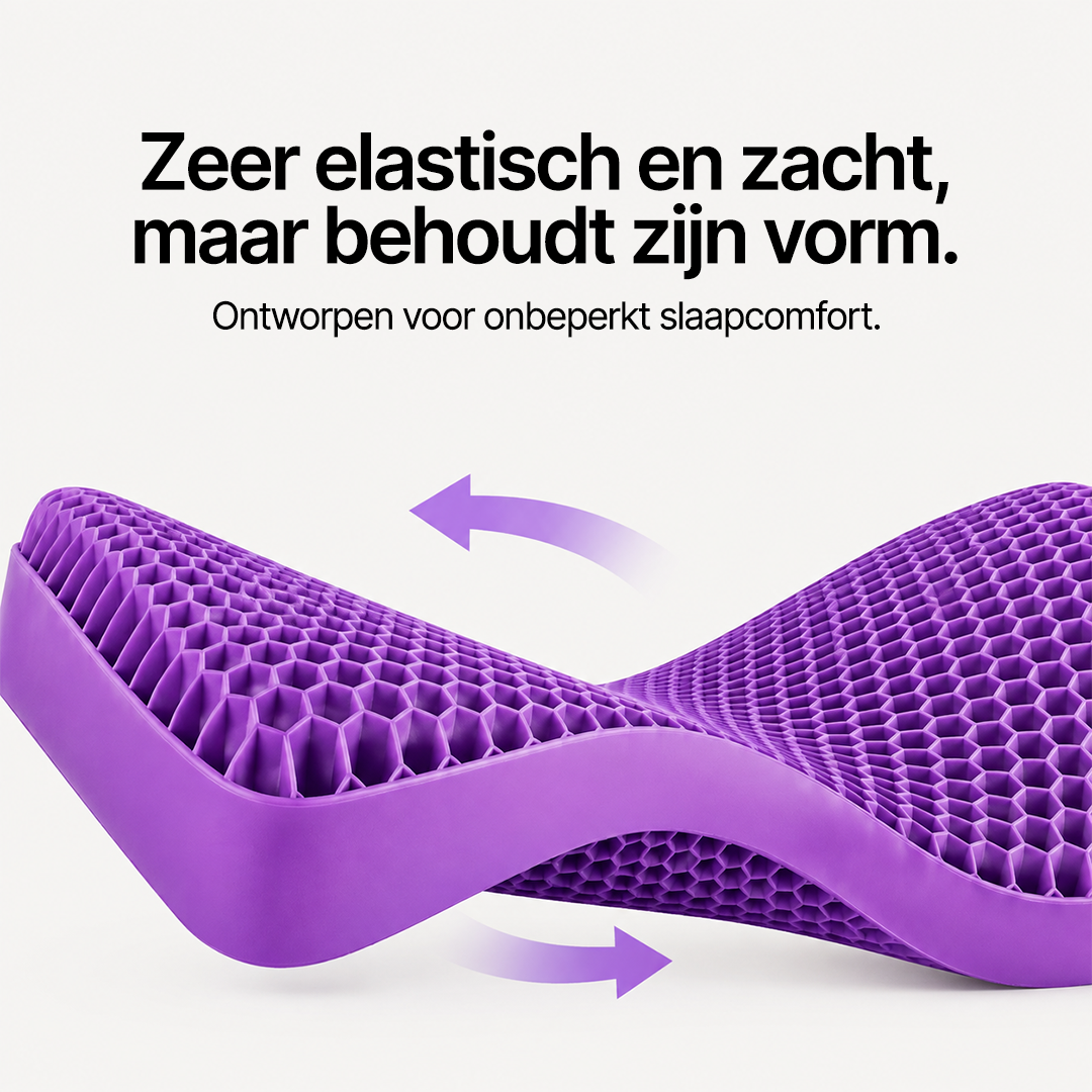 Honingraatkussen is zeer elastisch en zacht, maar behoudt zijn vorm