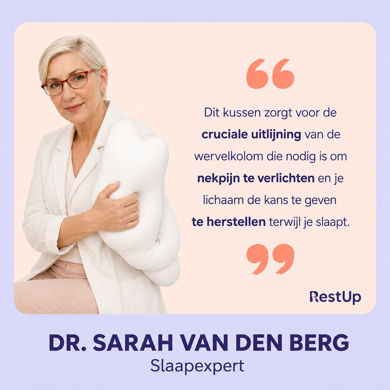 RestUp Wolk™ Ergonomisch Nekkussen